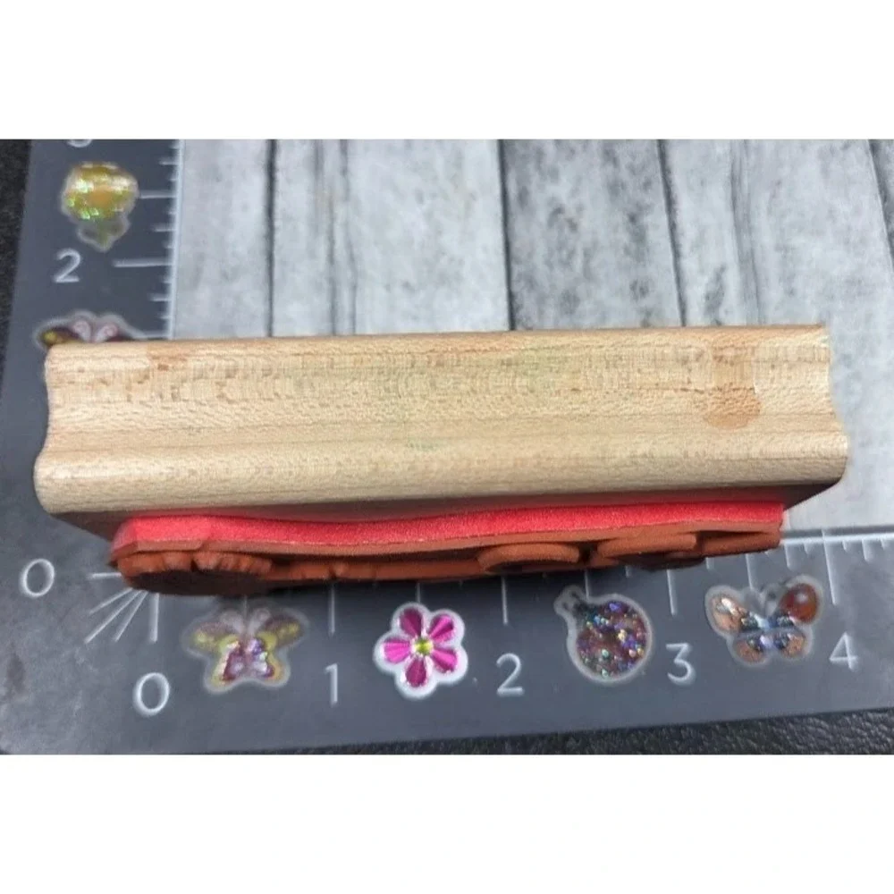Rubber Stampede Carnation Flower Long Stem Z224E Rubber Stamp Wood #B41